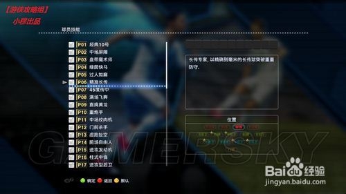 《实况足球2013》技能卡：[6]P卡-精确长传