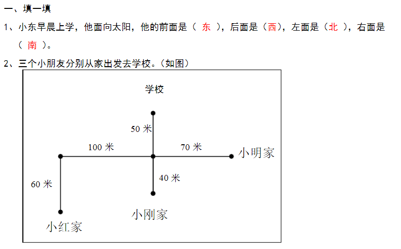 三年级下册数学阳光互动绿色成长空间答案