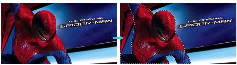 PS教程冒冷气的蜘蛛侠的制作方法