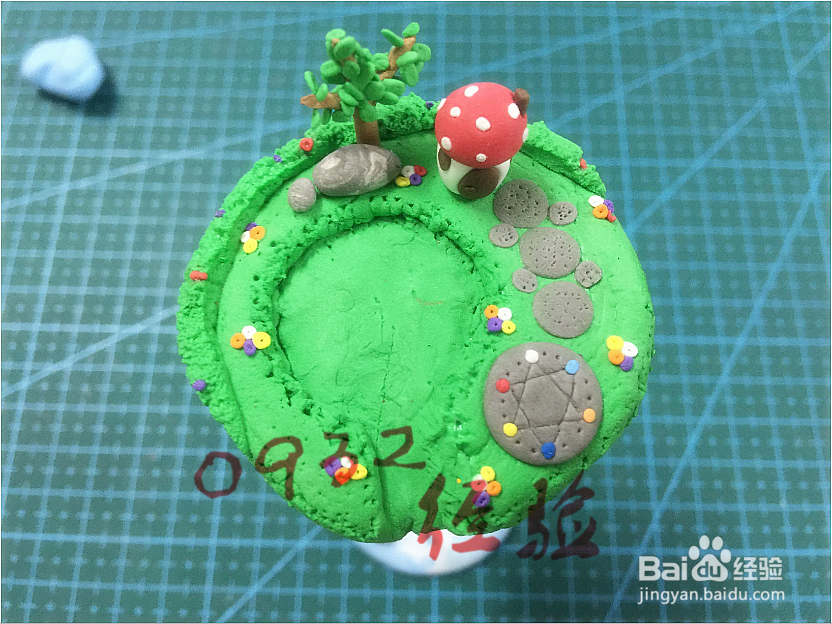 超轻黏土教程-粘土漂浮岛教程