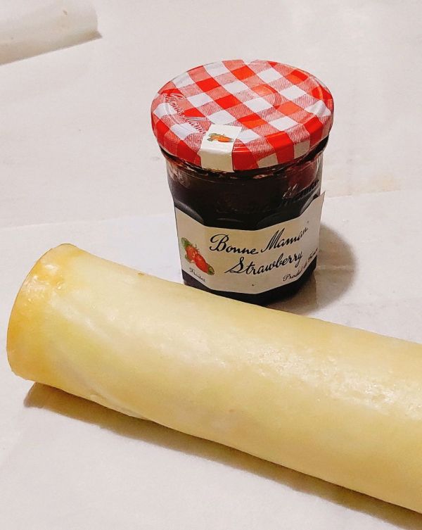 虎皮果酱天使蛋糕卷