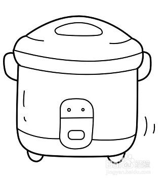 简笔画—如何画电饭煲