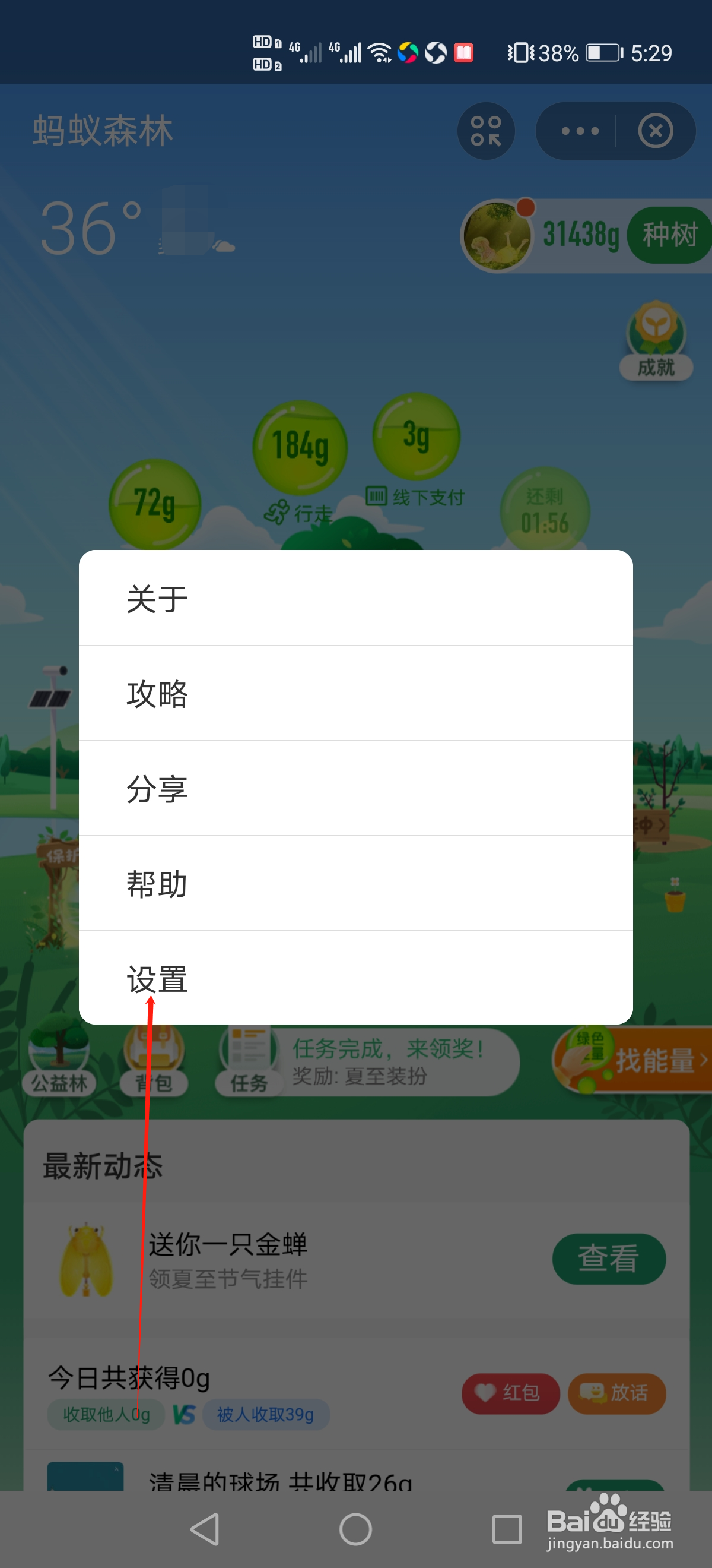 蚂蚁庄园怎么开启能量收取提醒