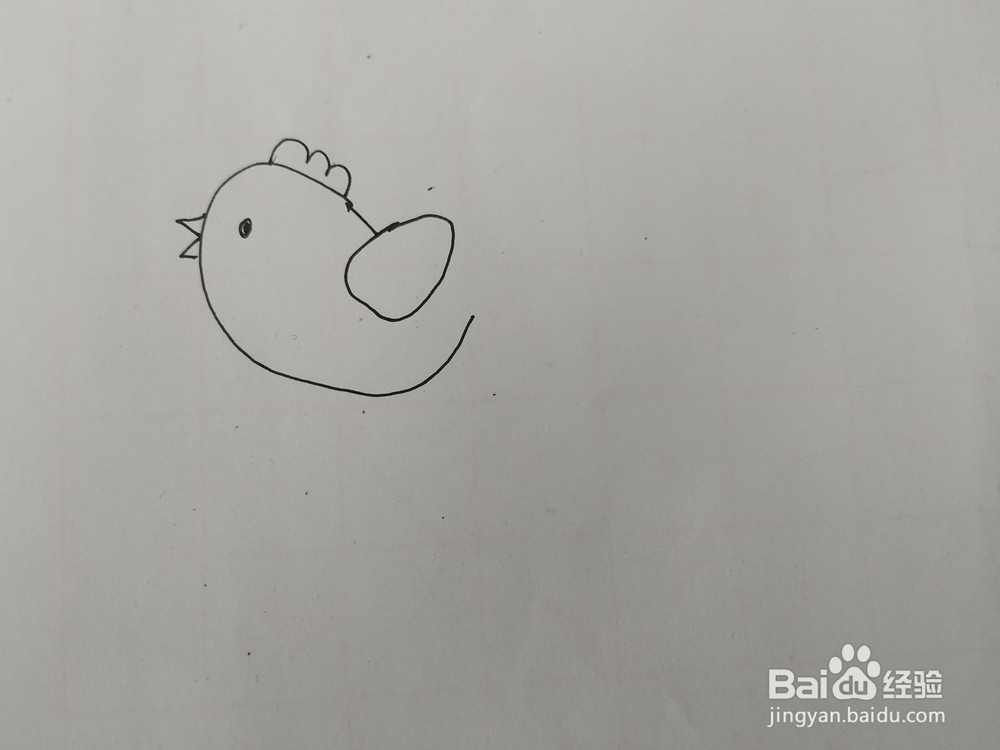 小鸡简笔画怎么画、怎么画可爱的小鸡