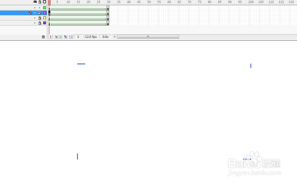 flash用形状补间动画展示矩形画法