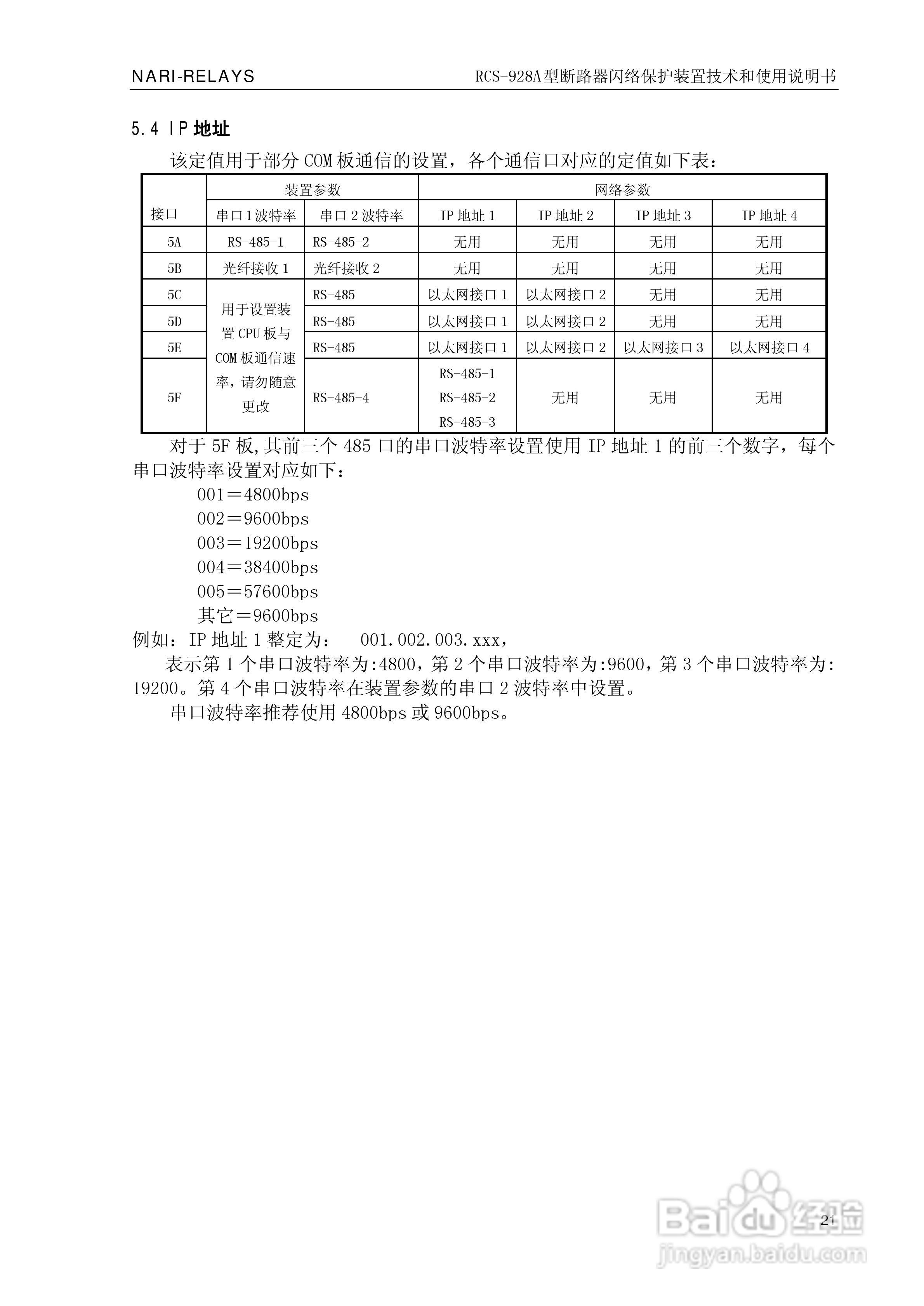 南瑞继保RCS-928A型断路器闪络保护装置使用说明书:[3]