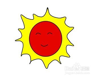 画太阳的简笔画