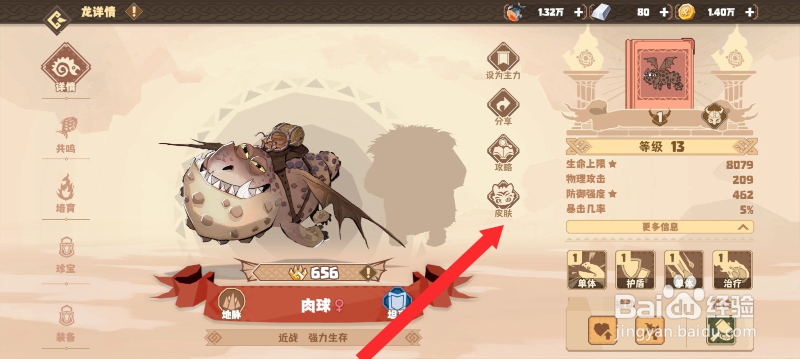 驯龙高手旅程如何更换肉球龙的皮肤