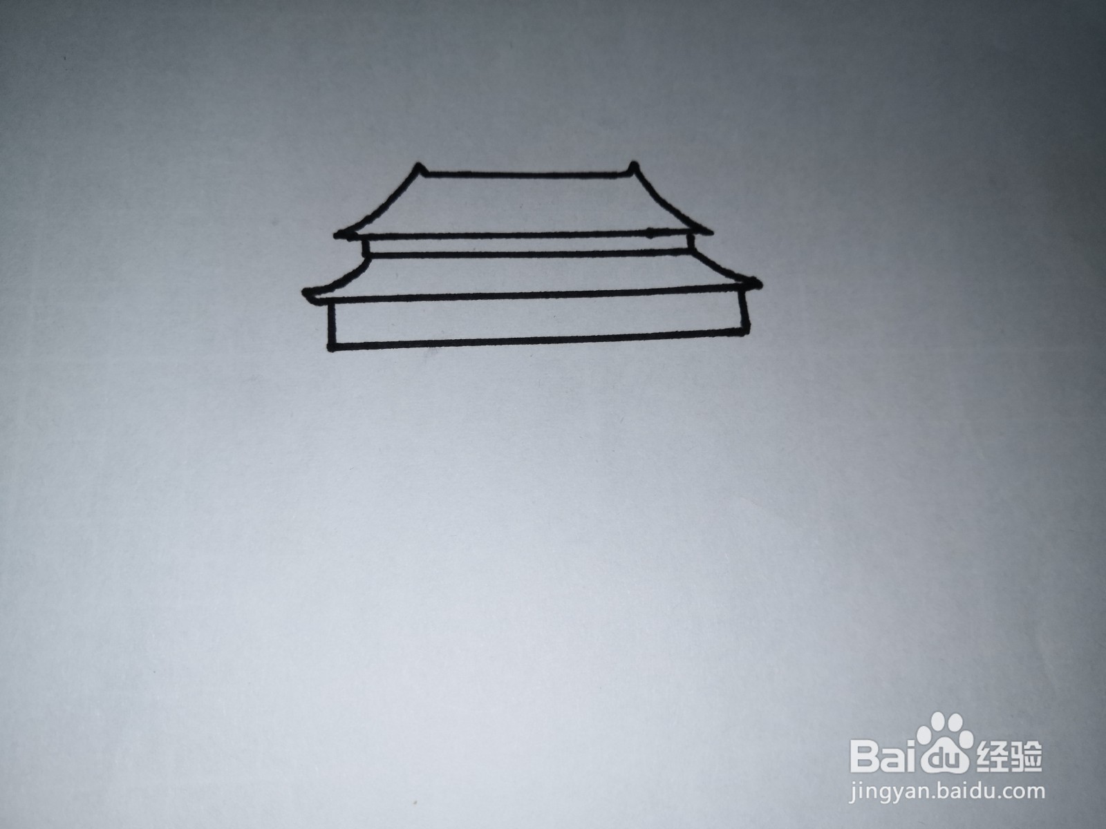 天安门简笔画涂色