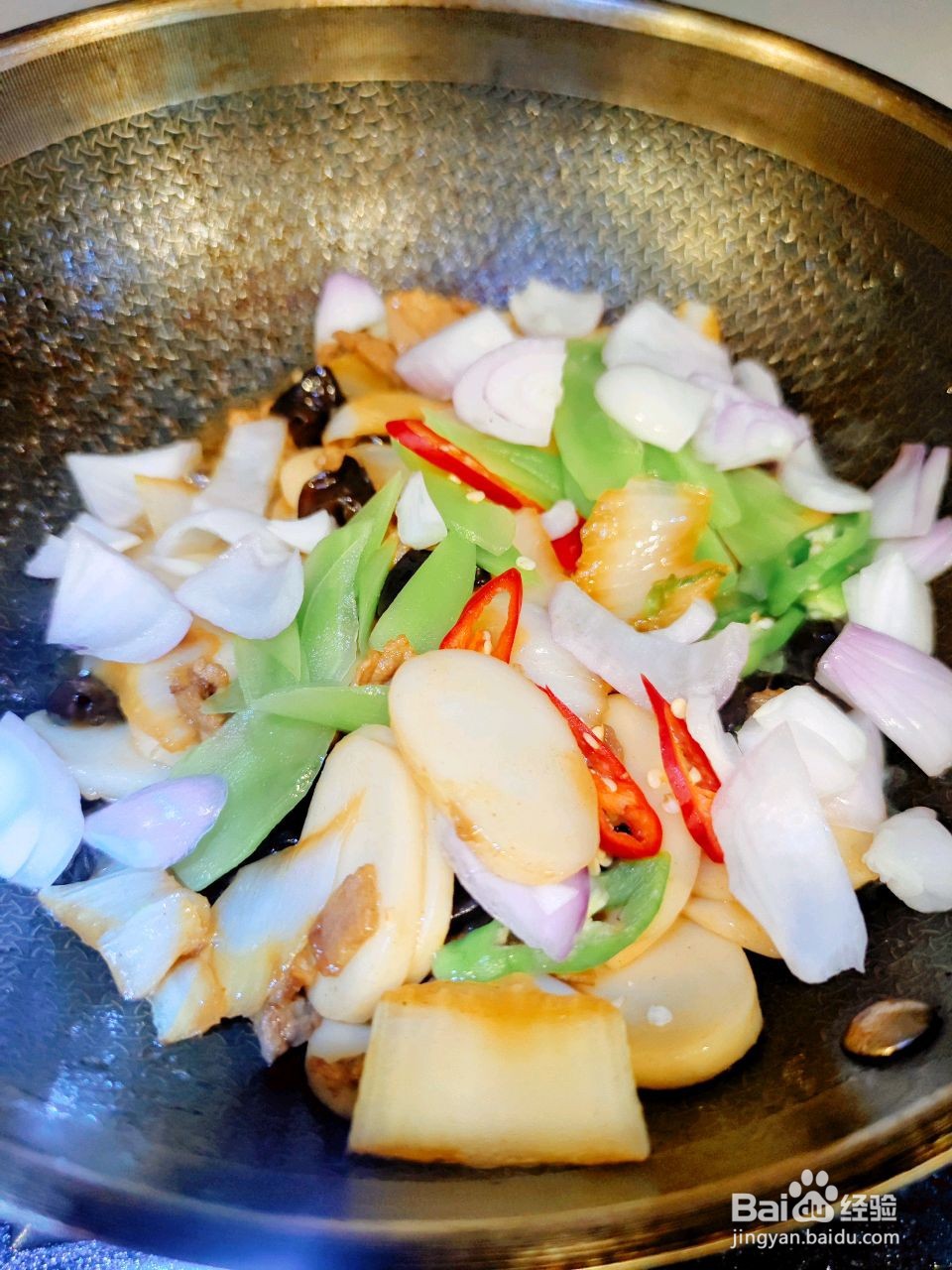 白菜炒年糕的做法