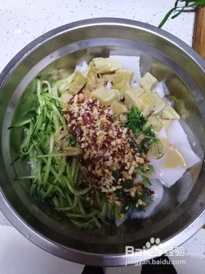 爽口家庭版凉皮的做法