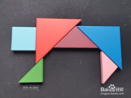 儿童益智七巧板 如何用七巧板拼一只老虎(2)