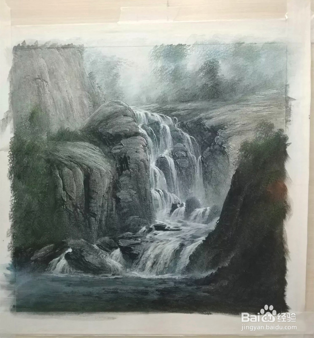 山水画油画—刀画教程