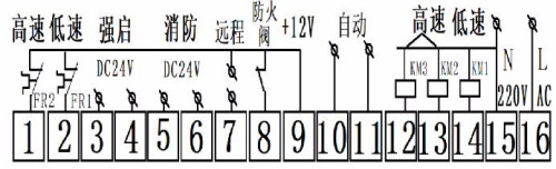 智能雙速風機控制器gyxf230-1sf,一控一高低速