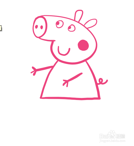如何教孩子画小猪佩奇简笔画