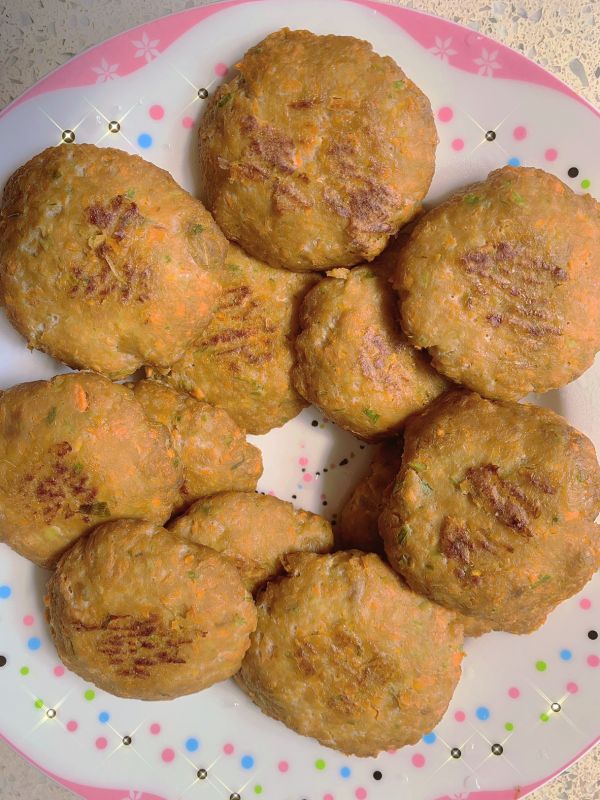 京葱胡萝卜鱼饼