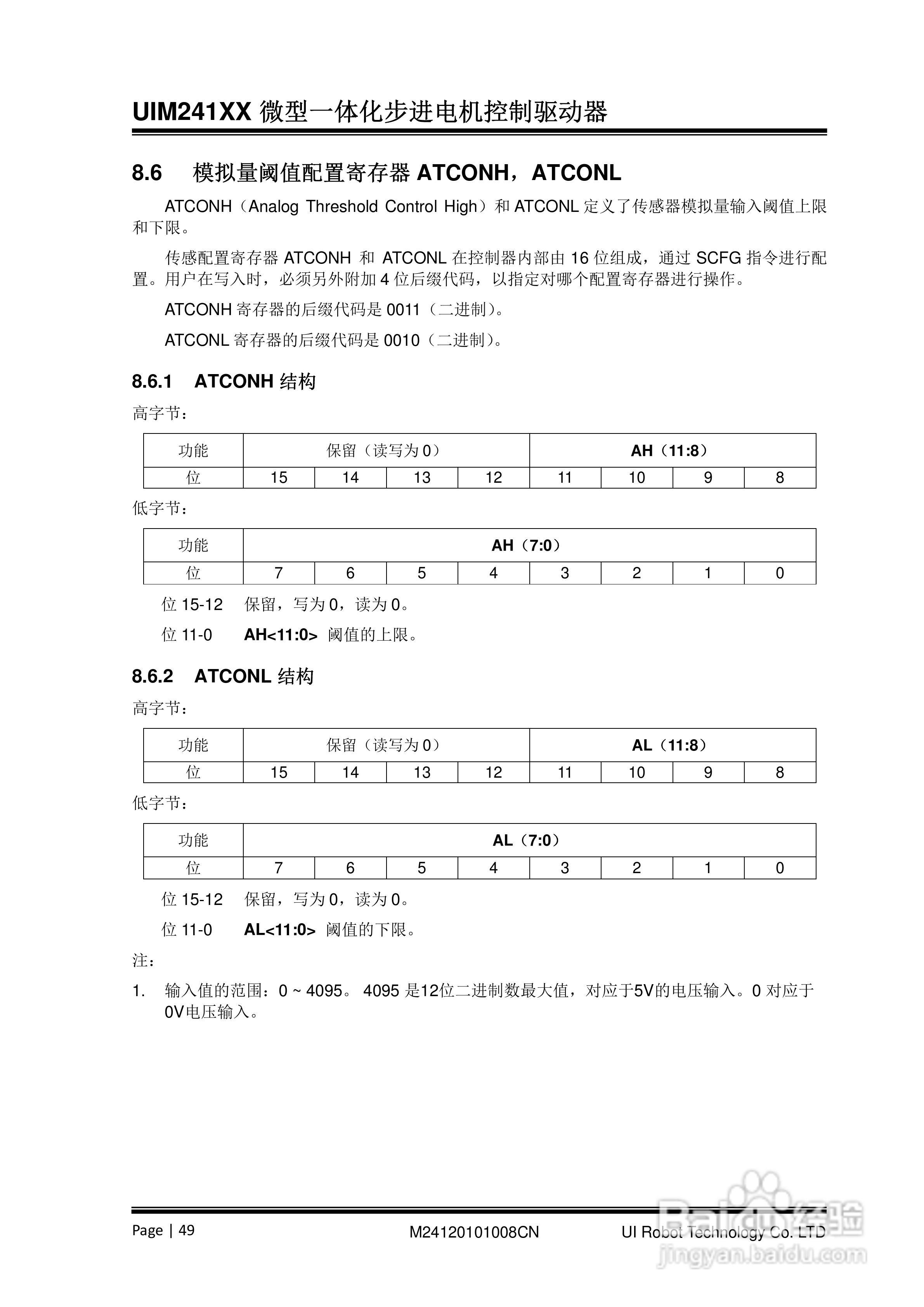 优爱宝UIM24104/24108型串口系列微型智能步进电机驱动:[5]