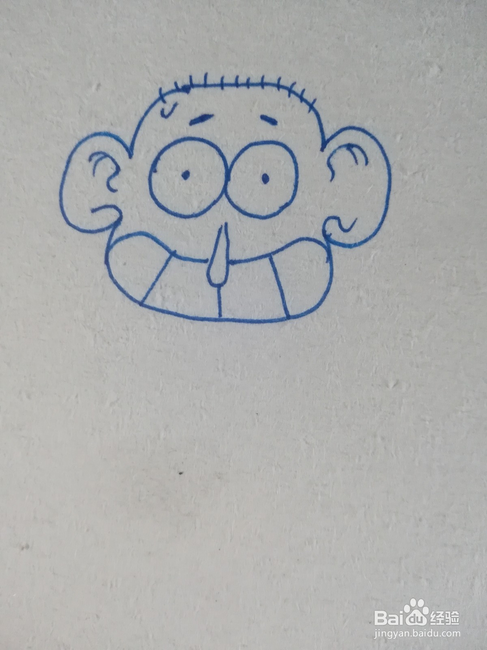 怎么画漫画呆头的简笔画