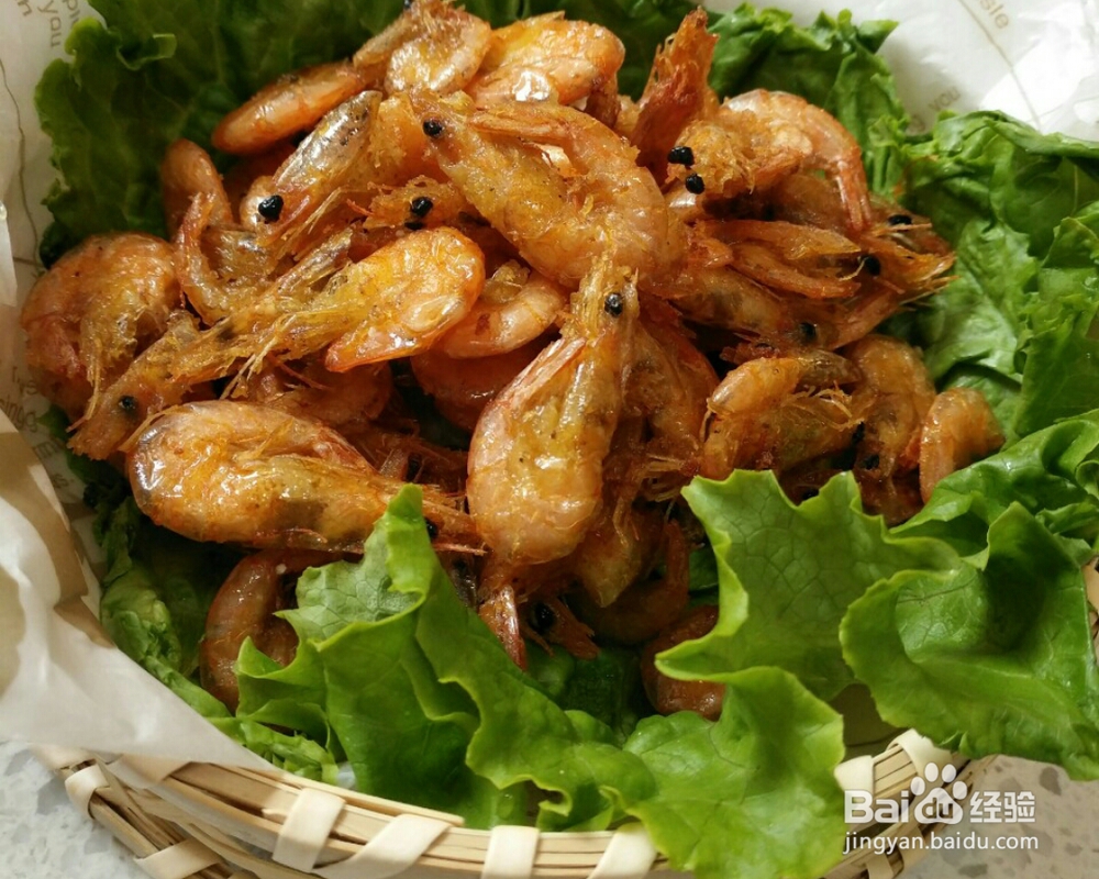 干炸河虾海鲜美食教程
