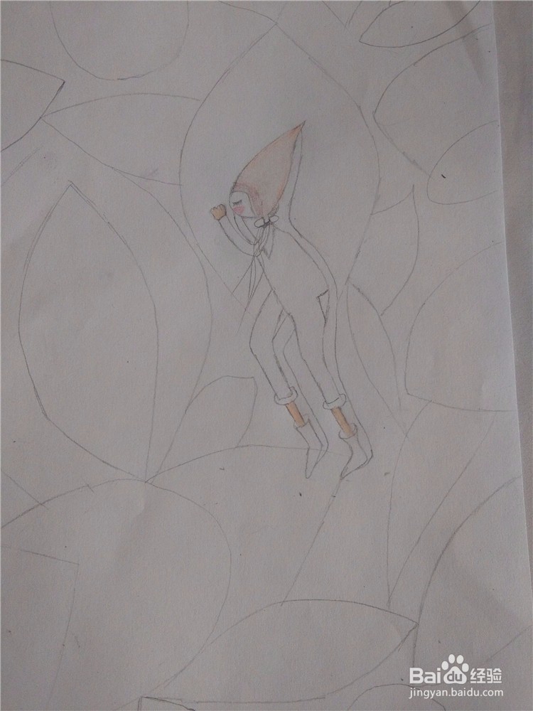 如何用彩铅画一幅简单的插画