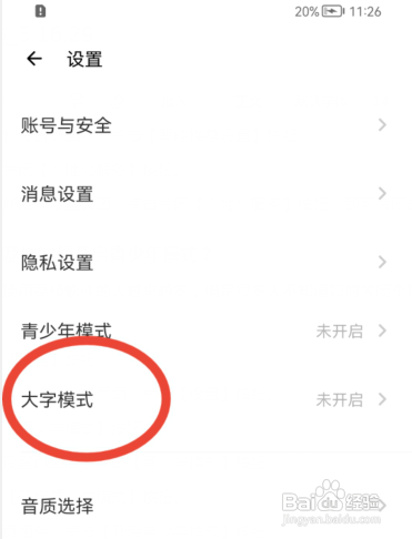 荔枝如何开启大字模式?