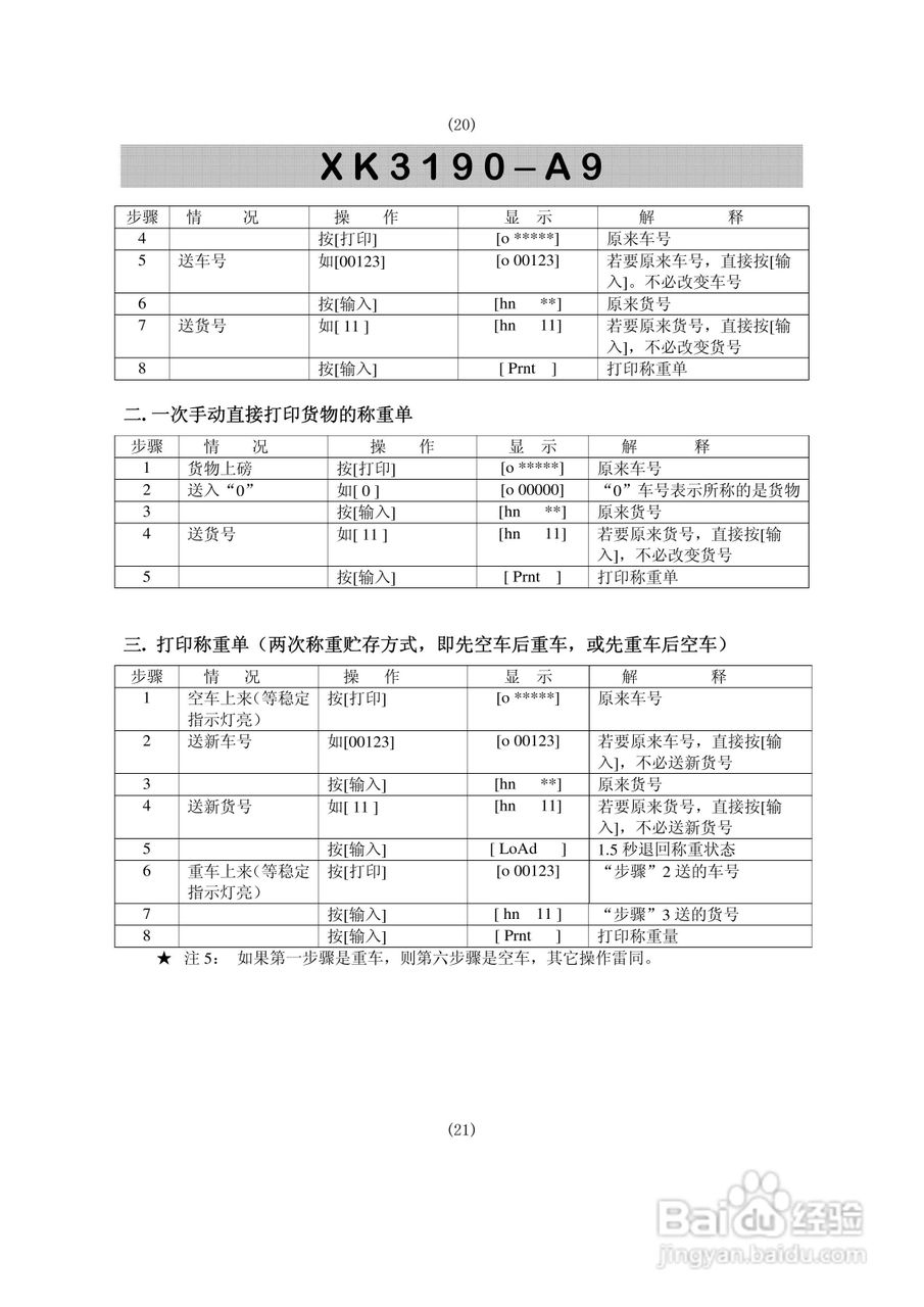 XK3190-A9型称重仪表显示器使用说明书:[3]