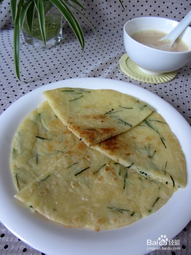 香葱土豆丝鸡蛋面饼