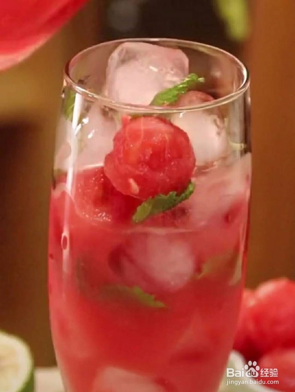 西瓜气泡水,冰爽夏日~