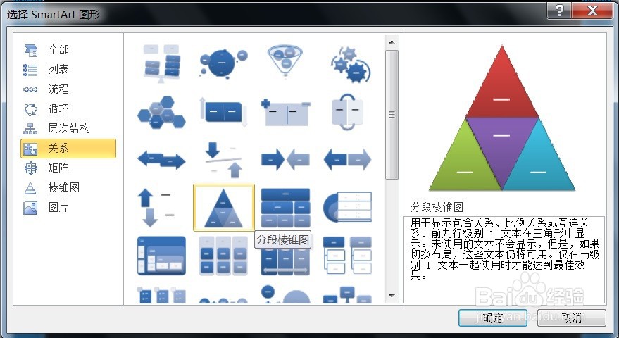 PPT怎么创建分段棱锥图SMARTART图形