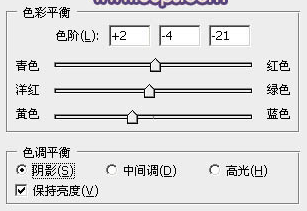 Photoshop给外景人物图片加上淡淡的中性紫色