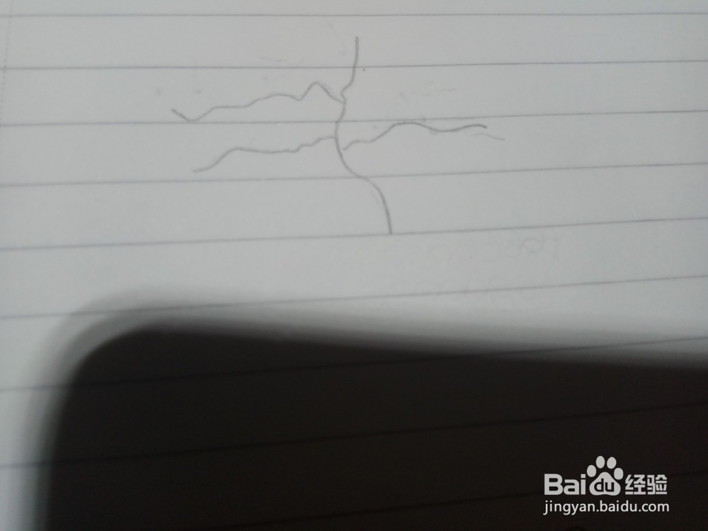 如何画盆栽梅花