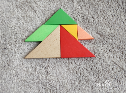 杉树用七巧板怎么拼?