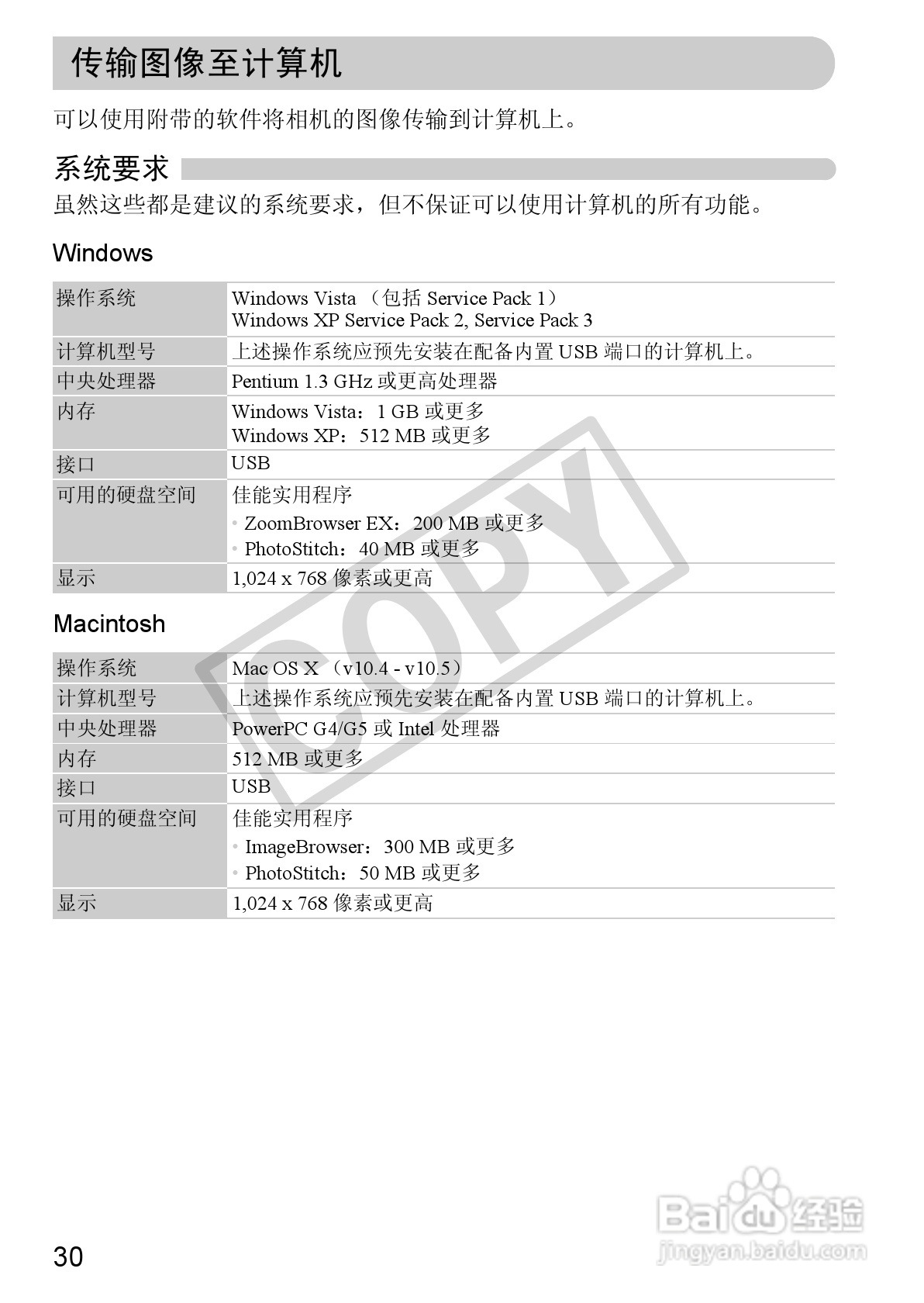 佳能PowerShot A480数码相机使用说明书:[3]