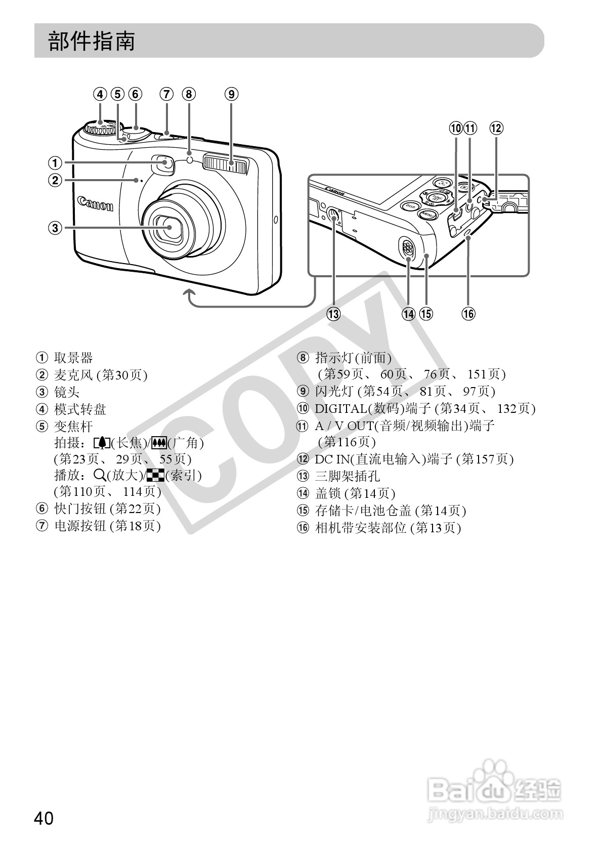佳能PowerShot A1200数码相机使用说明书:[4]