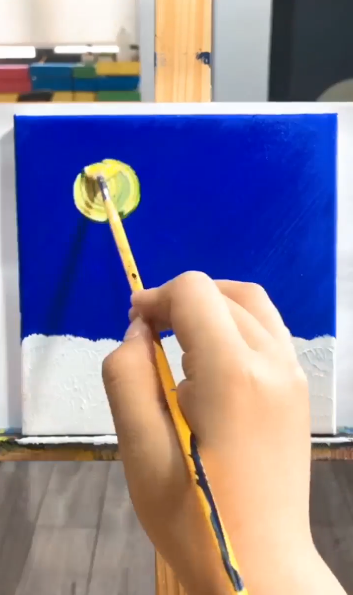 儿童水彩雪人怎么画