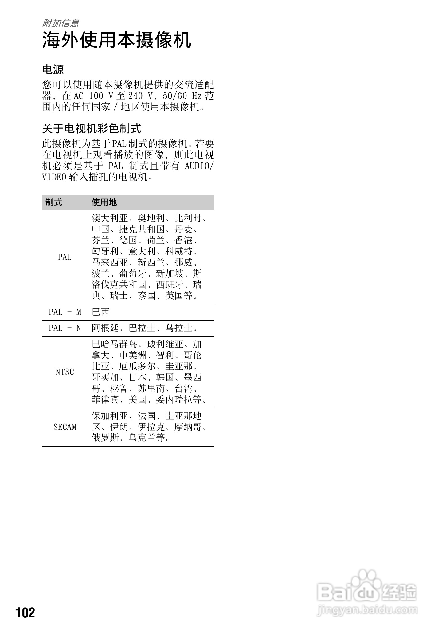 索尼DCR-SR200E数码摄像机使用说明书:[11]