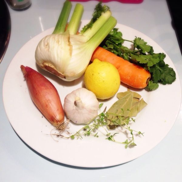 白葡萄酒煮青口