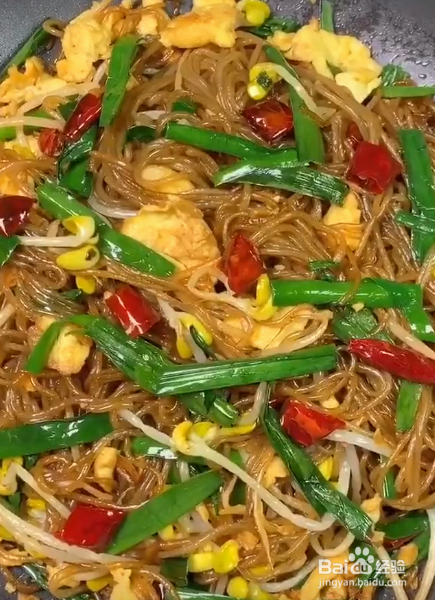 如何制作鸡蛋炒粉丝