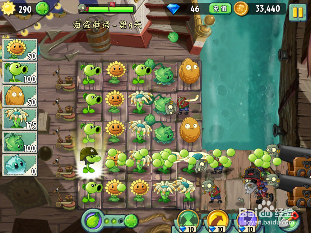 植物大战僵尸2 海盗港湾 第九天