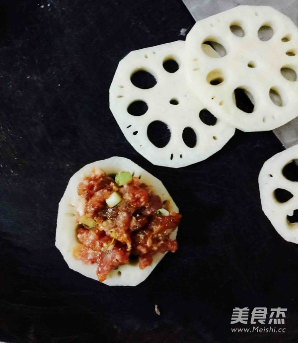 酥炸藕盒的做法