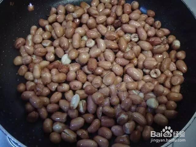 妈妈教我做的炸花生米