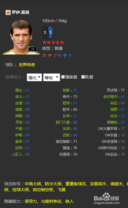 FIFA ONLINE3球员推荐(后腰篇)