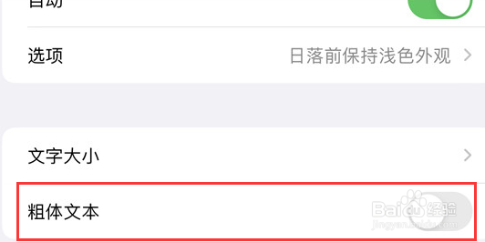 iPhone15屏幕怎么进行开启粗体文字？