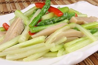 白灵菇清炒芦笋