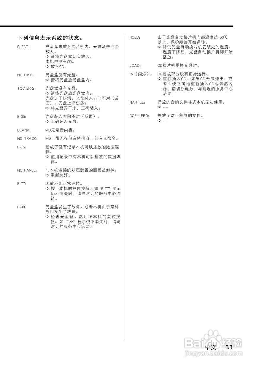 KENWOOD CD接收机KDC-MP5029使用说明书:[2]