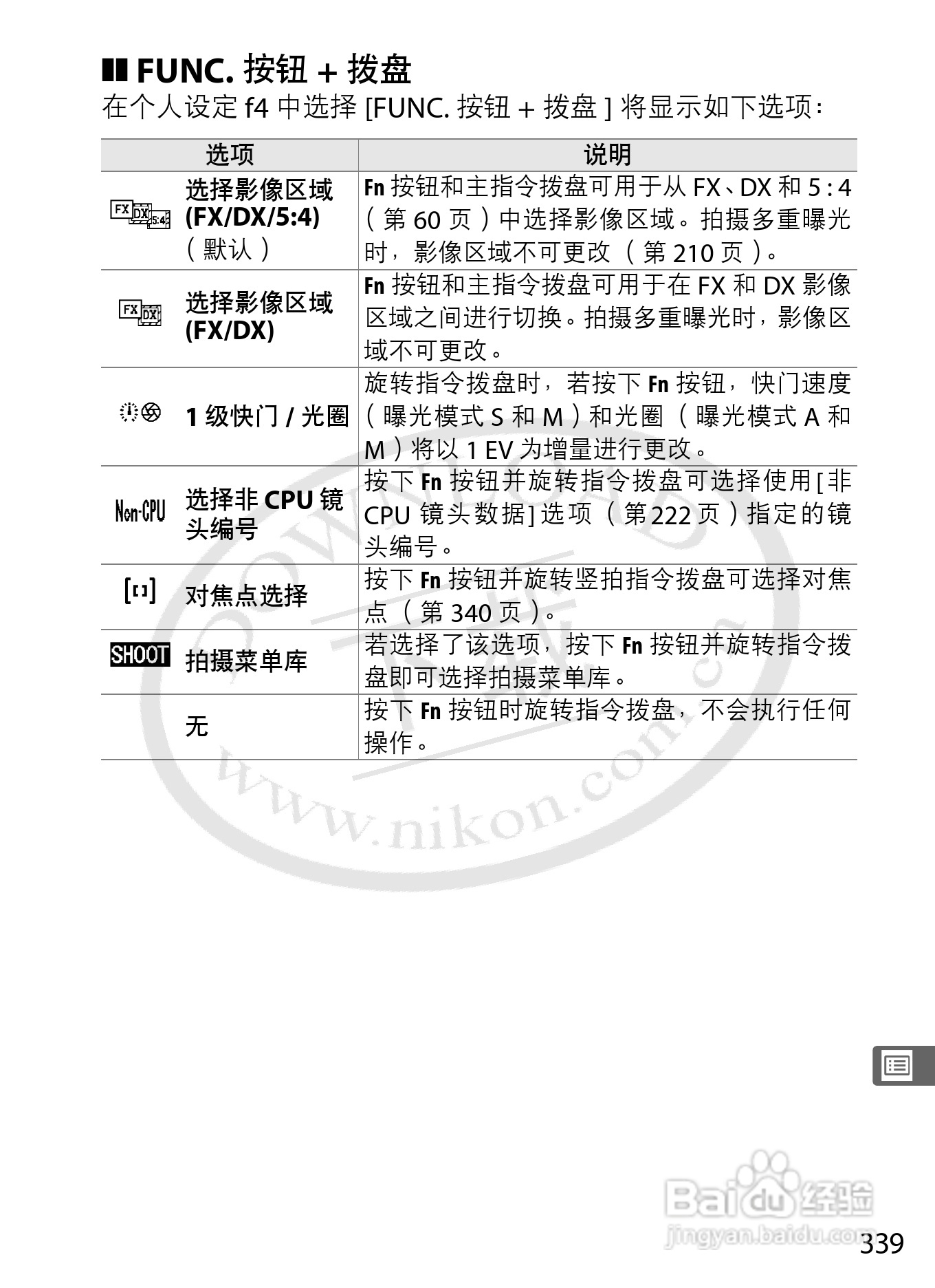 尼康D3数码相机使用说明书:[37]