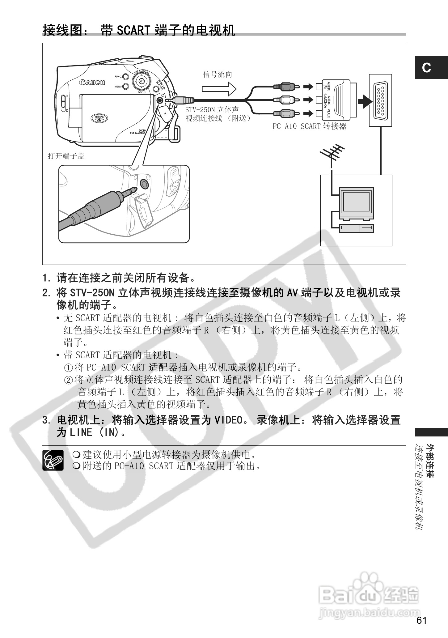 佳能DC100数码摄像机使用说明书:[7]