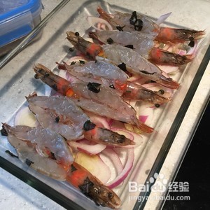 烤海白虾的详细做法