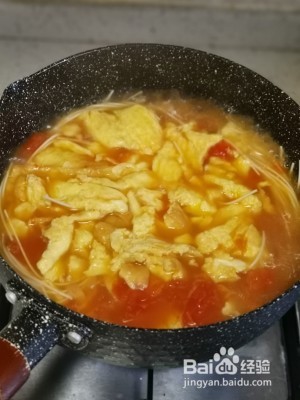 食补养生番茄鸡蛋面的做法