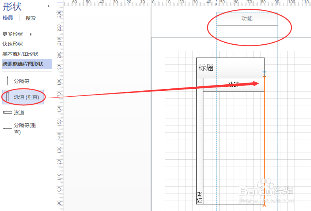 Visio中使用泳道去画跨职能流程图的具体方法